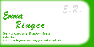 emma ringer business card